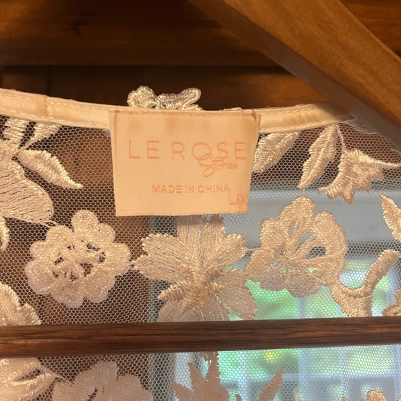 Le Rose Adele bridal robe- slip included - Picture 3 of 7